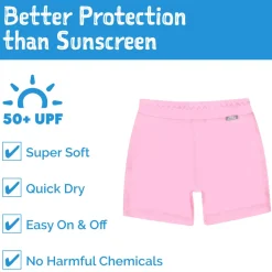 Kids UV Swim Trunks | Pink