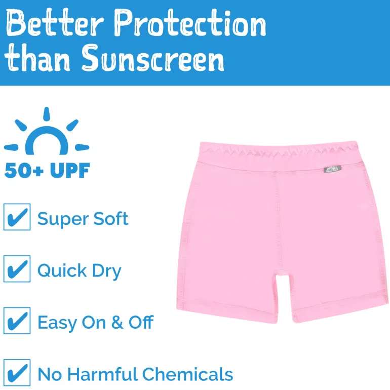 Kids UV Swim Trunks | Pink
