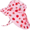 Kids Water Repellent Adventure Hats | Pink Strawberry