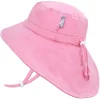 Kids Water Repellent Adventure Hats | Pretty Pink