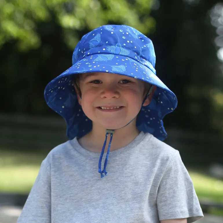 Kids Water Repellent Adventure Hats | Manta Ray