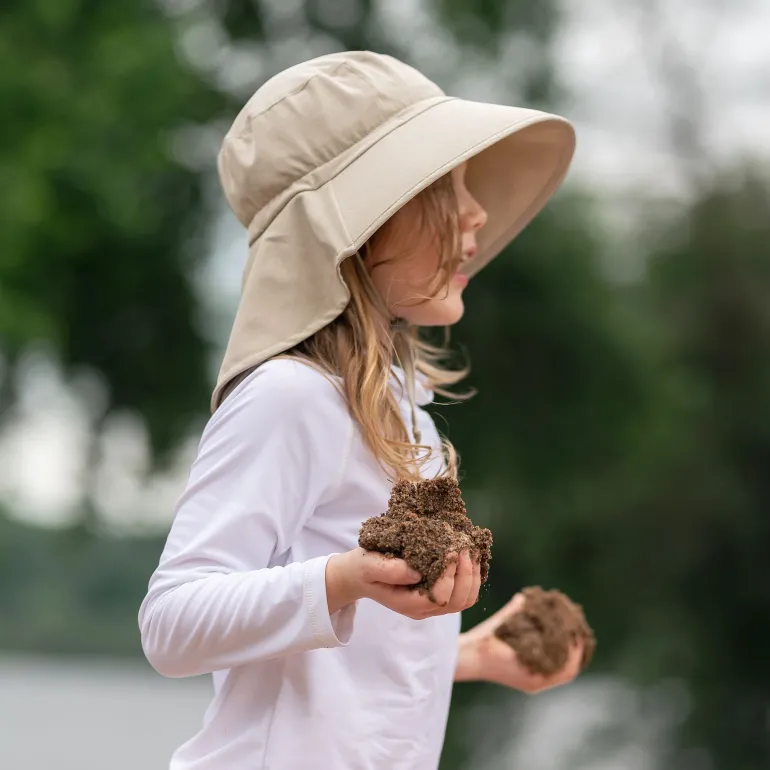 Kids Water Repellent Adventure Hats | Wheat
