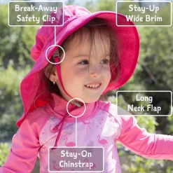 Kids Water Repellent Adventure Hats | Grey Herringbone