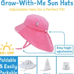 Kids Water Repellent Adventure Hats | Pink Ice Cream