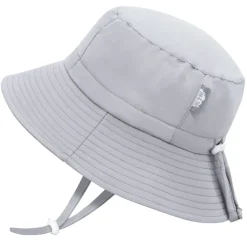 Kids Water Repellent Bucket Hats | Grey Cloud
