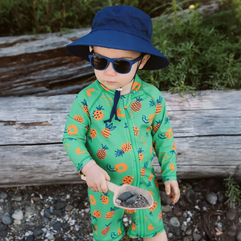 Kids Water Repellent Bucket Hats | Navy
