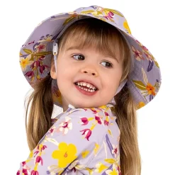 Kids Water Repellent Bucket Hats | Tropical Bloom