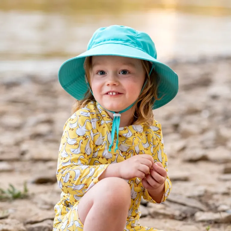 Kids Water Repellent Bucket Hats | Teal