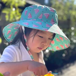 Kids Water Repellent Bucket Hats | Watermelon