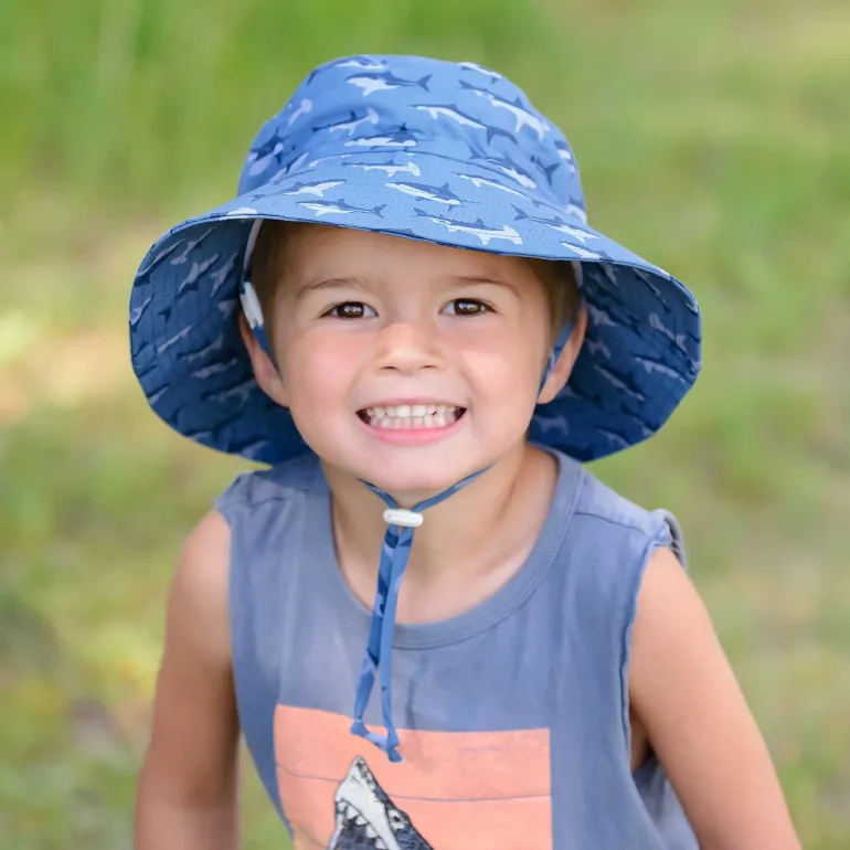 Kids Water Repellent Bucket Hats | Shark