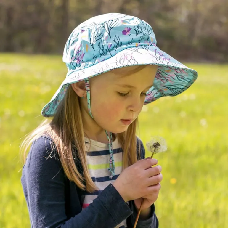 Kids Water Repellent Bucket Hats | Spring Flowers