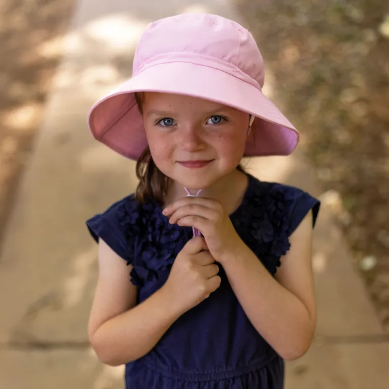 Kids Water Repellent Bucket Hats | Pink Sorbet
