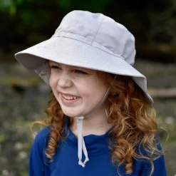 Kids Water Repellent Bucket Hats | Grey Cloud