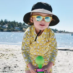 Kids Water Repellent Bucket Hats | Black