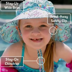 Kids Water Repellent Bucket Hats | Coral