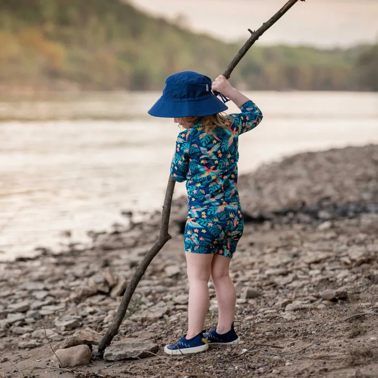 Kids Water Repellent Bucket Hats | Navy