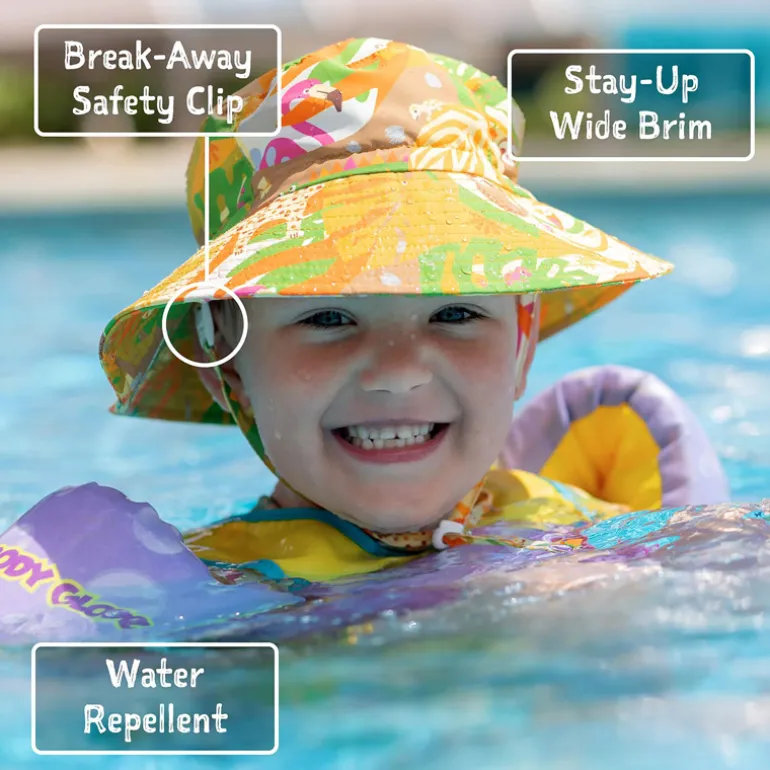 Kids Water Repellent Bucket Hats | Marine Blue