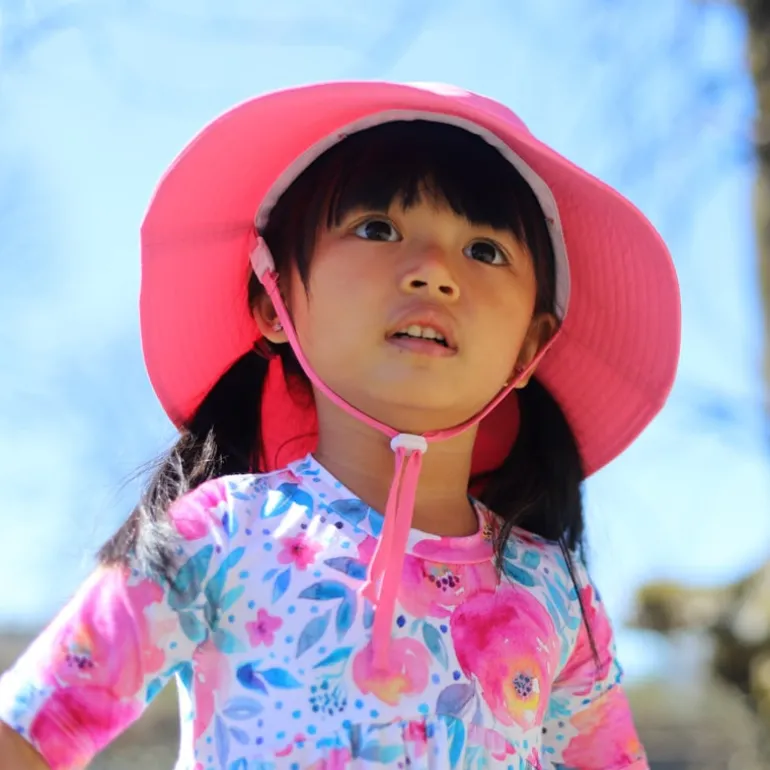 Kids Water Repellent Bucket Hats | Watermelon Pink