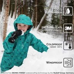 Kids Waterproof Gloves | Heather Grey