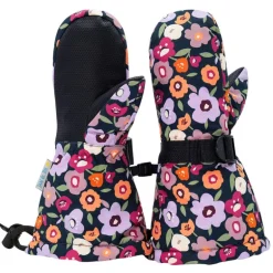 Kids Waterproof Mittens | Winter Flowers