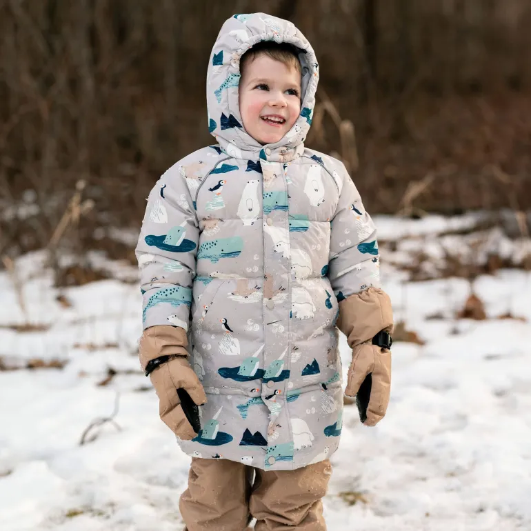 Kids Waterproof Mittens | Soft Brown