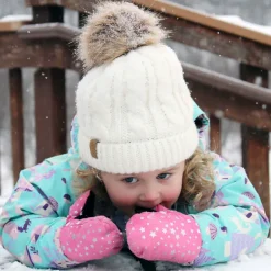 Kids Waterproof Mittens | Watermelon Pink Star