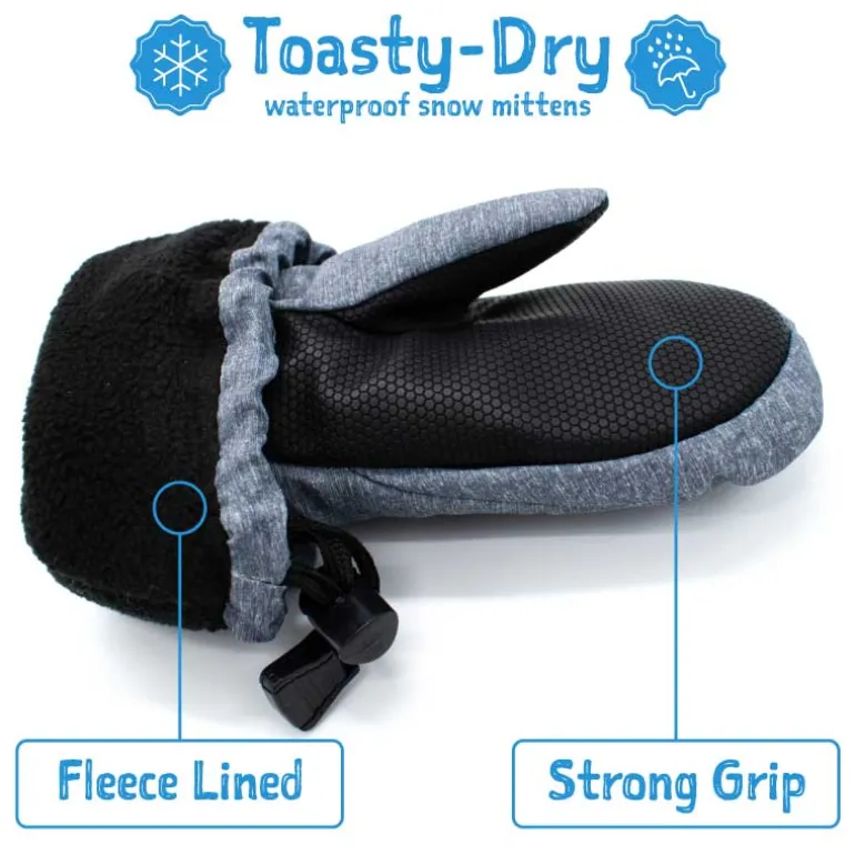 Kids Waterproof Mittens | Watermelon Pink Star