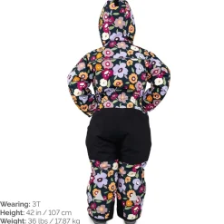 Kids Waterproof Snowsuit | Winter Flowers