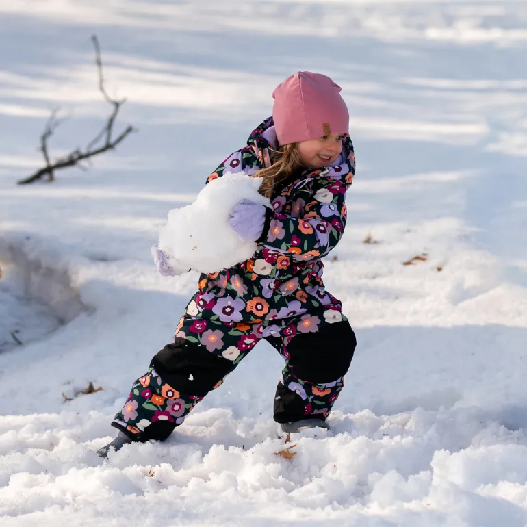 Kids Waterproof Snowsuit | Winter Flowers