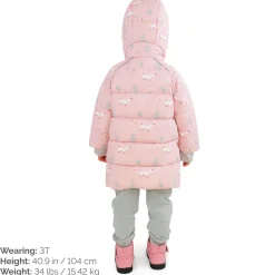 Kids Waterproof Winter Coat | Pink Forest