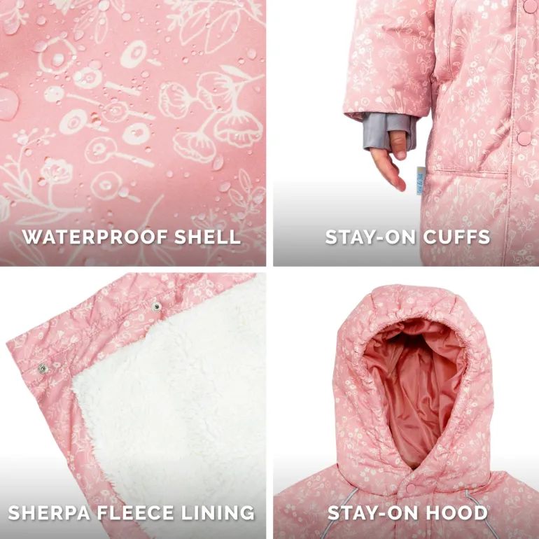 Kids Waterproof Winter Coat | Prairie Flowers