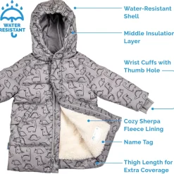 Kids Winter Coats | Glacier Dino