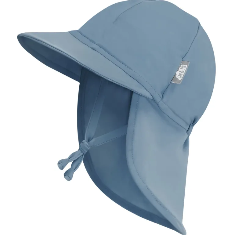 Sun Soft UV Baby Caps | Blue Grey