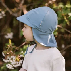 Sun Soft UV Baby Caps | Blue Grey