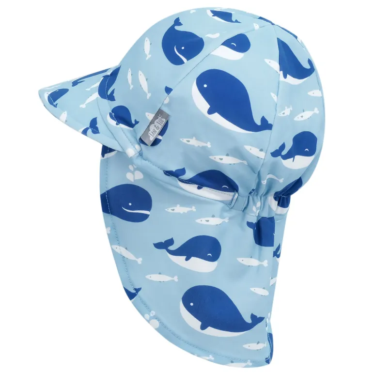Sun Soft UV Baby Caps | Blue Whale