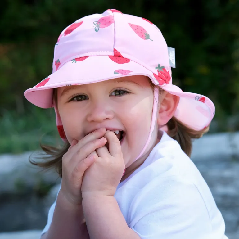 Sun Soft UV Baby Caps | Pink Strawberry