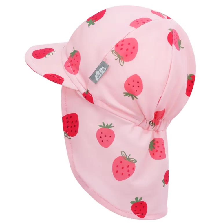 Sun Soft UV Baby Caps | Pink Strawberry