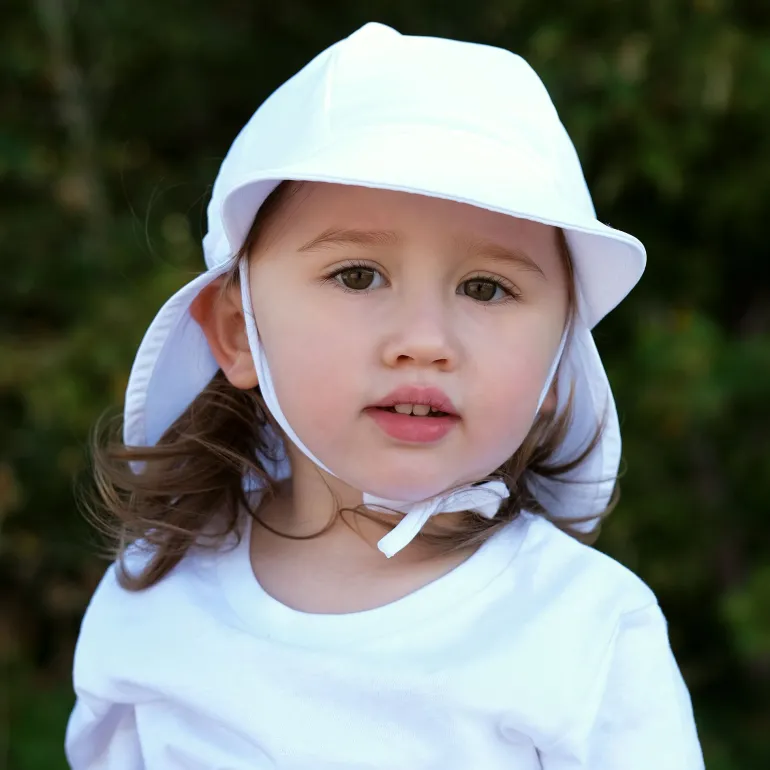 Sun Soft UV Baby Caps | White