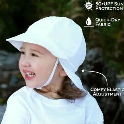 Sun Soft UV Baby Caps | White