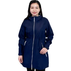 Womens Adjustable Rain Jackets | Navy