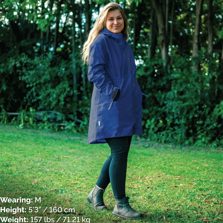 Womens Adjustable Rain Jackets | Nebula Blue