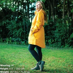 Womens Adjustable Rain Jackets | Yellow