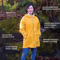 Womens Adjustable Rain Jackets | Navy