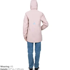 Women's Fleece Lined Rain Jacket | Light Pink