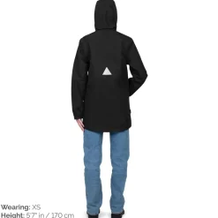 Women's Fleece Lined Rain Jacket | Black