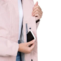 Women's Fleece Lined Rain Jacket | Light Pink
