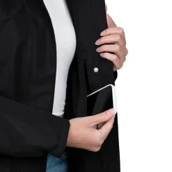 Women's Fleece Lined Rain Jacket | Black