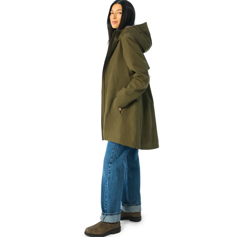 Women's Waterproof Rain Jackets | Moss Green