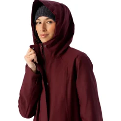Women's Waterproof Rain Jackets | Burgundy