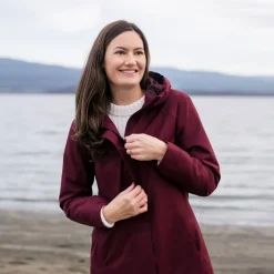 Women's Waterproof Rain Jackets | Burgundy